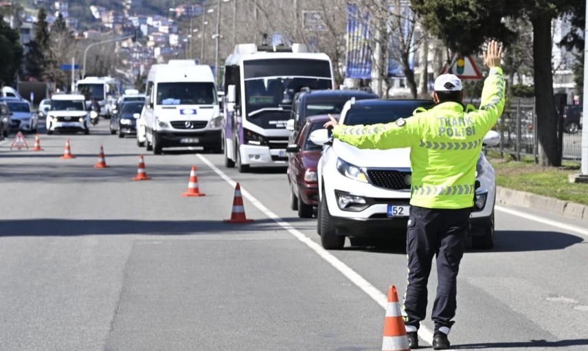 Ordu'da trafik denetimleri: hız ve kırmızı ışık ihlali öne çıktı