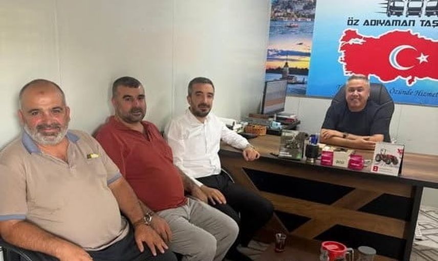 Adıyaman'da ticaret odası başkanı Torunoğlu şoförler odasında sektör gündemini değerlendirdi