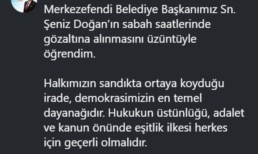 Çivril başkanı Dere: sandığın iradesine saygı gösterilmeli