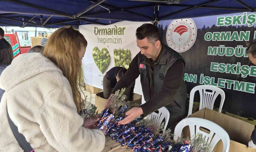 Cumhuriyet coşkusuna lavanta: Eskişehir'de bin 103 fidan meydanda