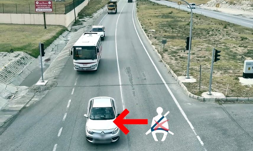 Uşak'ta KGYS ve dronla trafiğe sıkı denetim