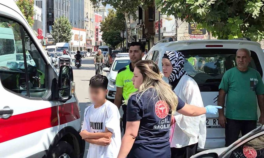 adıyaman'da zincirleme kaza: iki çocuk yaralandı