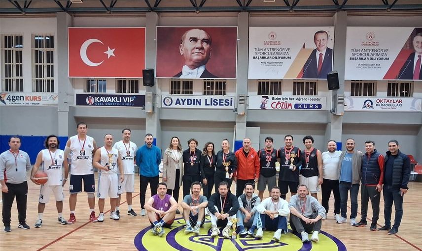 Aydın'da kamu çalışanları 3x3 turnuvada buluştu, Milli Eğitim çifte şampiyonluk elde etti