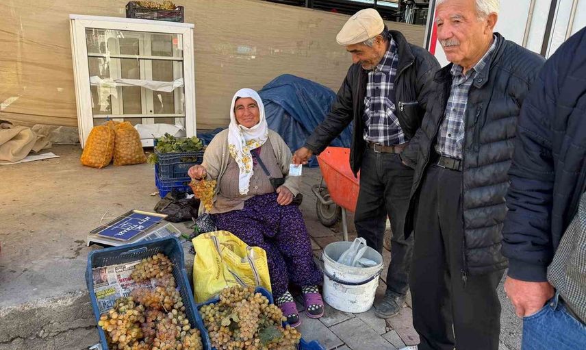 Çivril'in geleneksel Koçak üzümü yeniden tezgâhlarda