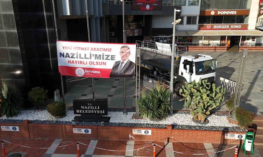 Nazilli’de kaynaklar yerinde kullanıldı: filoya 32’nci araç su tankeri eklendi
