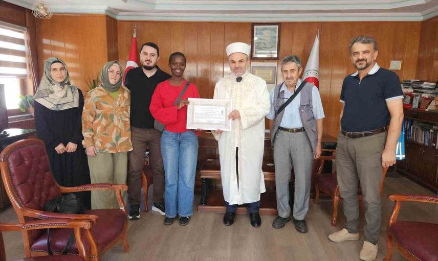 Kenyalı gelin Terme'de İslamiyeti kabul etti ve 'Sıla' adını aldı