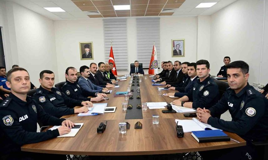 Adıyaman'da güvenlik ve trafik önlemleri 9 aylık periyotta masaya yatırıldı