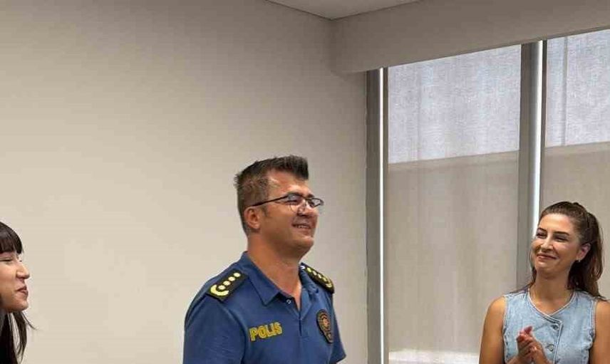 Esenyurt emniyet müdürünün rütbe töreninde eşi ve çocukları yanındaydı