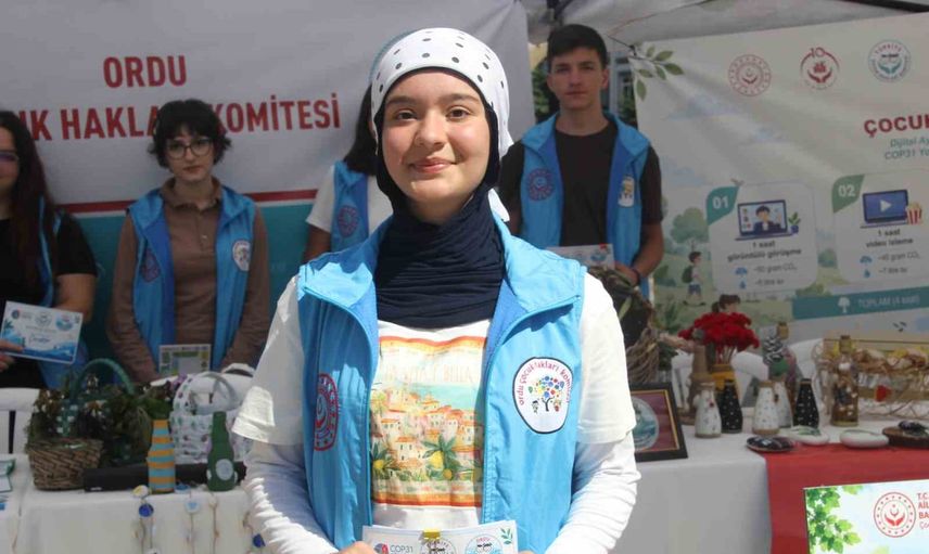 Çocuklara iklim bilinci aşılayan etkinlik Ordu'da