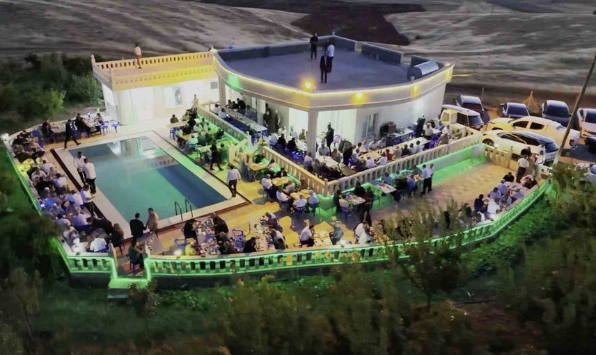 Doruk köyünde 350 kişilik sofrada birlik ve dayanışma
