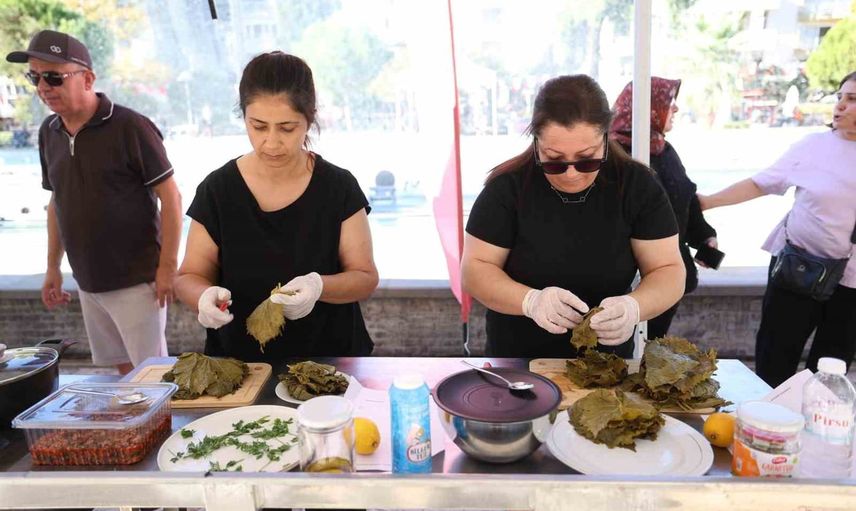 Yaprak sarma geleneği Ulupark'ta rekabete dönüştü