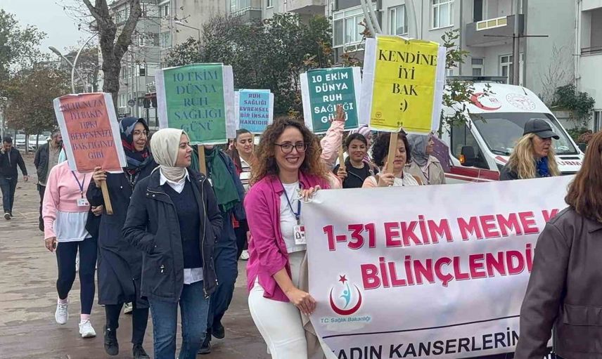 Akçakoca’da sağlık için bir araya gelen yürüyüş