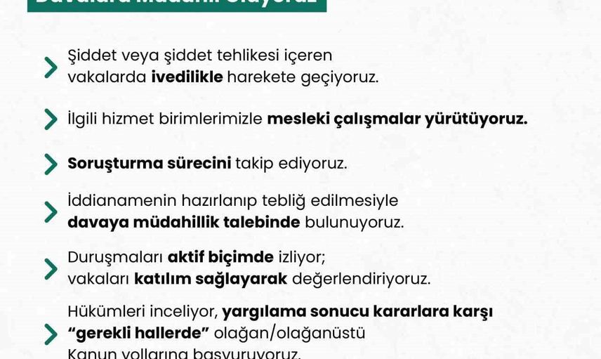 Bakanlık hukuki süreçlerle şiddet mağdurlarını koruyacağını vurguladı