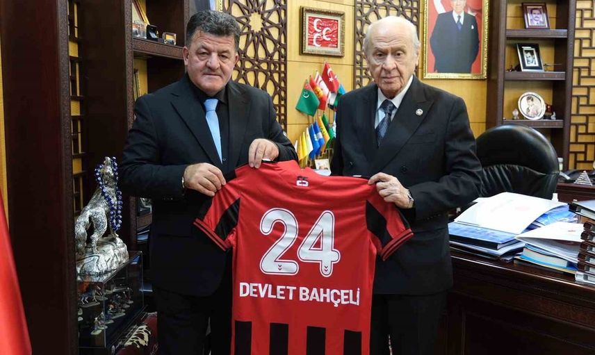 Erzincanspor yönetiminden Bahçeli'ye resmi nezaket ziyareti