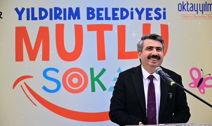 Yıldırım'da Mutlu Sokak çocuklara özel güvenli oyun sokağı oldu