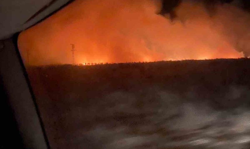 Anayurt'ta anız alevleri kontrol altına alındı