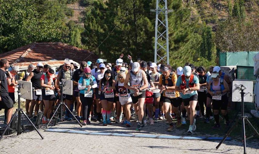 Kızılcahamam'da doğayla yarış: Eğrekkaya trail maratonu