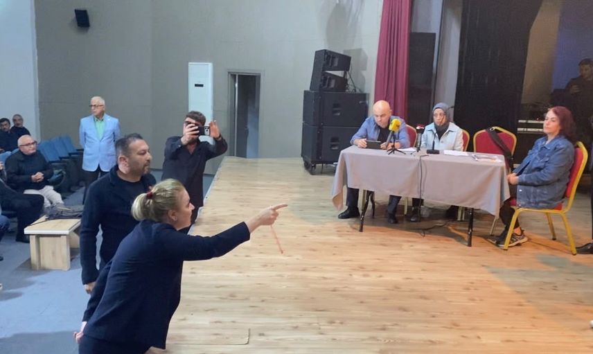 Körfez'de ÇED halk katılım toplantısı protestolar nedeniyle tamamlanamadı