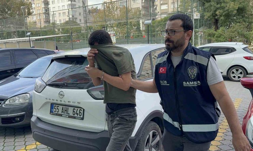 Atakum'da eşi darbedilen şüpheli tutuklandı