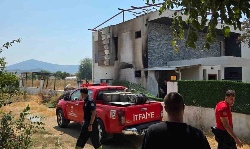 Milas'ta odun yangını itfaiyenin hızlı müdahalesiyle kontrol altına alındı