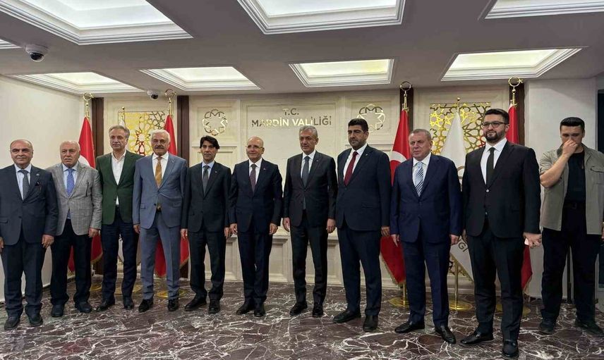 Mardin'de sanayi ve siyaset buluşması: Şimşek temaslarda bulundu