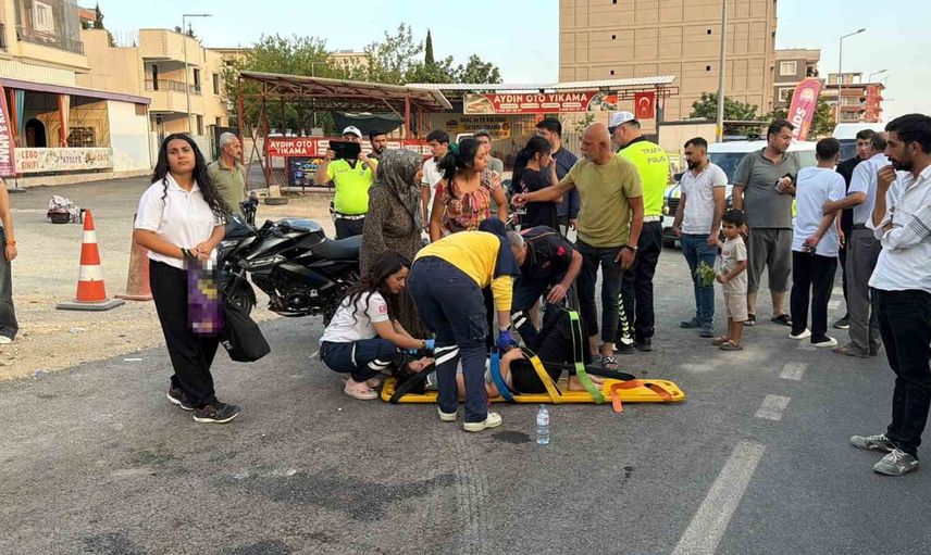 Adıyaman'da ehliyetsiz motosiklet sürücüsünün karıştığı kaza: iki yaralı
