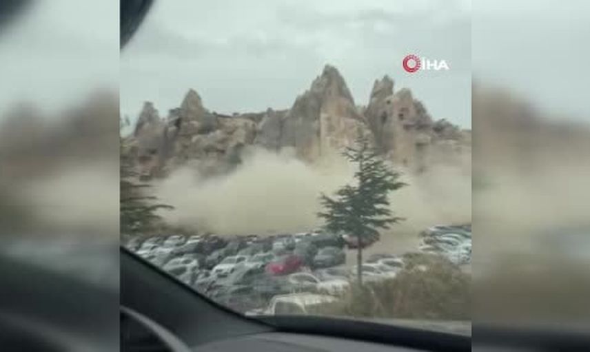 Göreme'de peribacasının göçmesi üç kişinin ölümüne yol açtı
