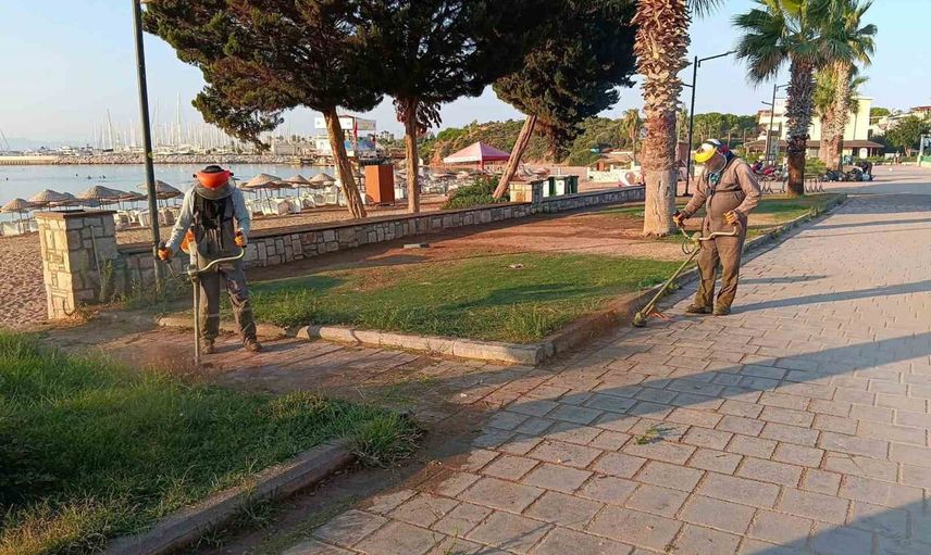 Didim'de park ve sahil alanları yeni sezona hazırlanıyor