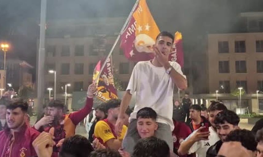 Adıyaman sokaklarında galatasaray sevinci