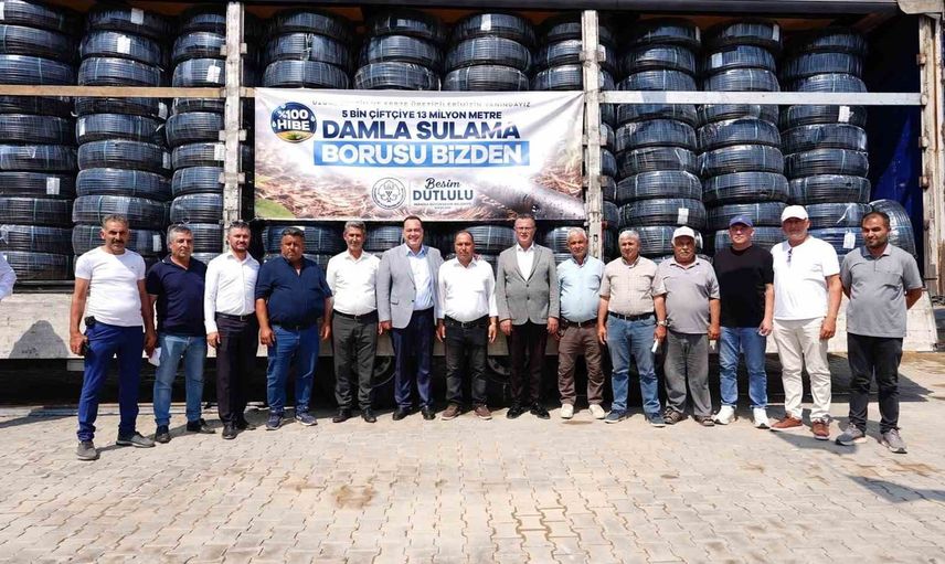 Alaşehir’de üreticilere 13,2 milyon liralık damla sulama desteğiyle su verimliliği hedefi