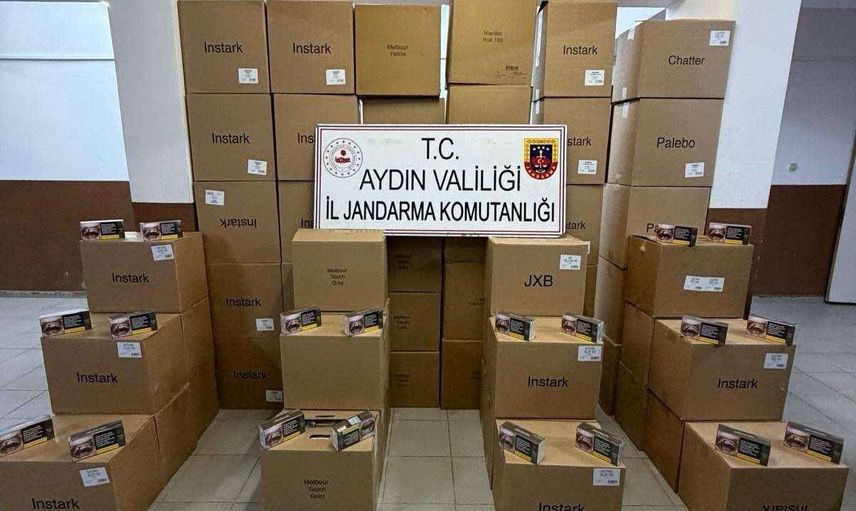Köşk’te yol denetiminde yakalandı: araçtan 630 bin makaron ve 87,5 kg kıyılmış tütün çıktı