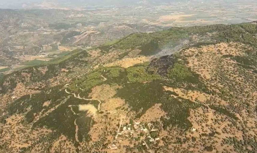 Çine'de ekip seferberliğiyle orman yangını kontrol altına alındı
