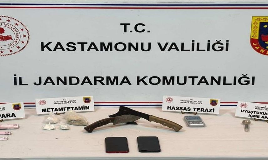 Kastamonu'da ele geçirilen metamfetamin iki kişinin tutuklanmasına yol açtı
