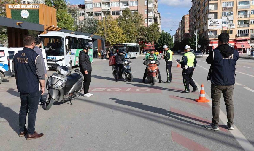 Elazığ'da motosikletlere kapsamlı denetim