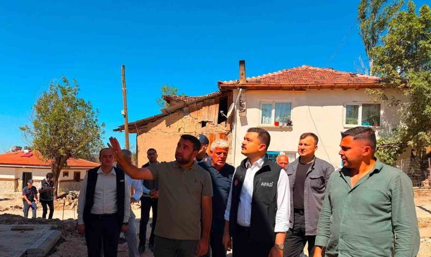 Yangın sonrası yaşam için adım: Kaymakam Titiz TOKİ konutlarını yerinde inceledi