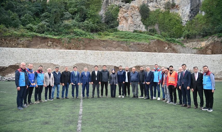 Maşatlık futbol sahası risklere karşı sağlamlaştırılıyor