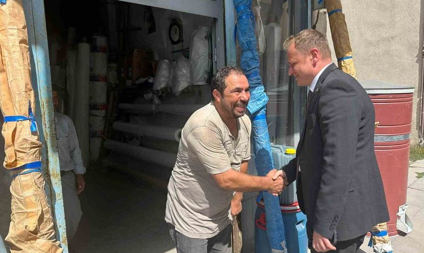 bulanık kaymakamı esnafla buluştu, talepleri yerinde dinledi