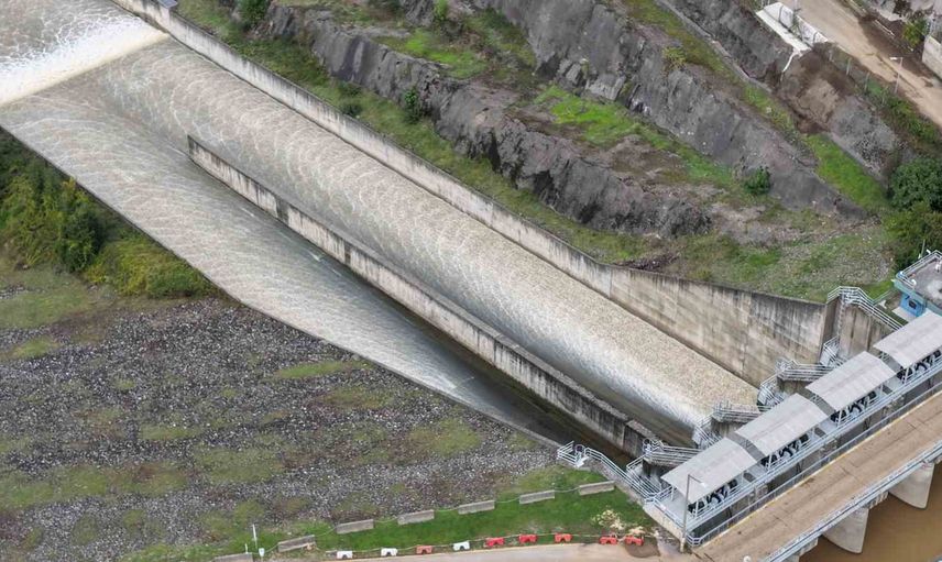 Yağmurun ardından yuvacık barajında doluluk yükseldi, su rengi değişti