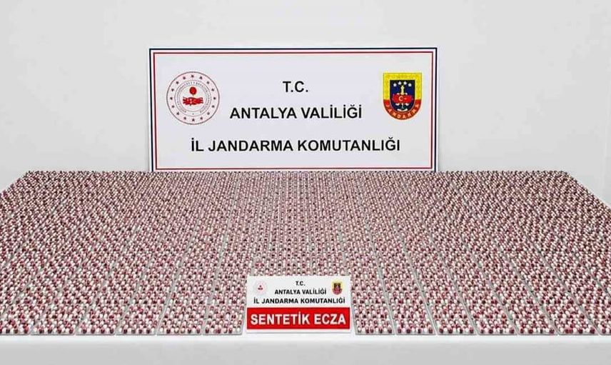 Antalya’da depoda bulunan 5 bin 865 uyuşturucu hap için soruşturma başlatıldı