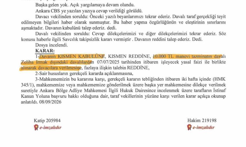 Memur-Sen'in yargı zaferi: gerçeğe aykırı haberler tazminatla sonuçlandı