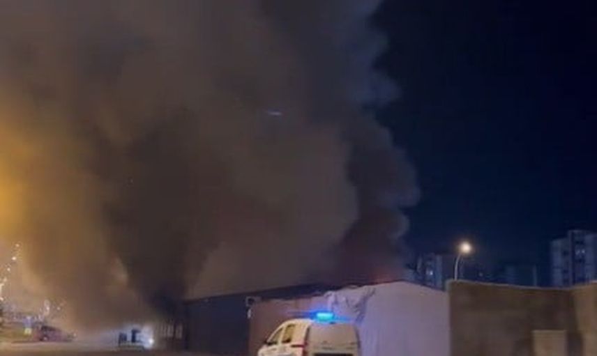 Alevler kontrol altına alındı: Kahramanmaraş'ta iş yerinde yangın