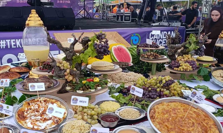 Tekirdağ’da bağcılık ve yöresel lezzetleri buluşturan uluslararası festival başladı
