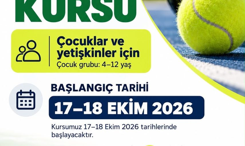 Tenisle tanışma fırsatı: Bodrum'da ücretsiz kurslar başlıyor