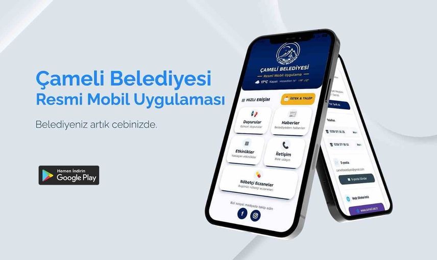 Belediye hizmetleri cebe giriyor: Çameli'nin resmi mobil uygulaması