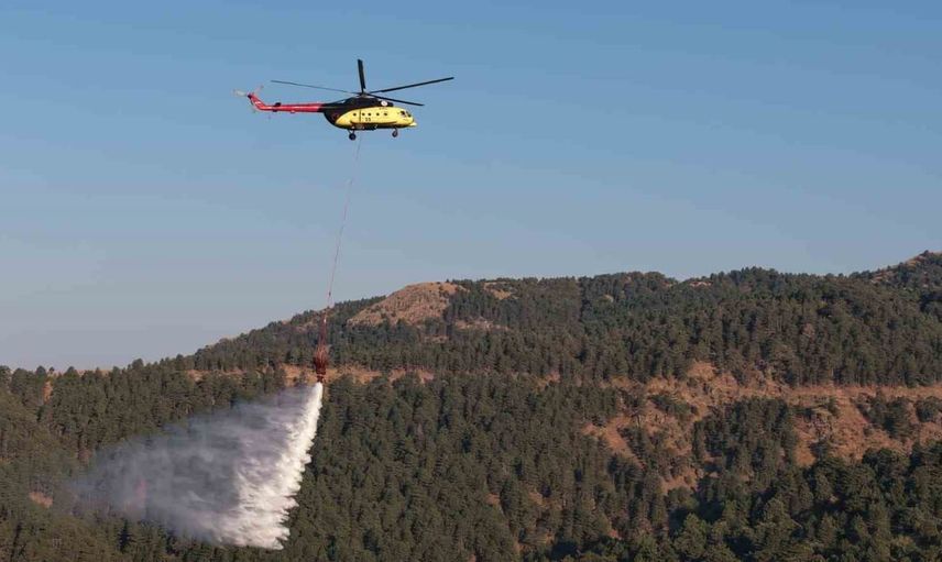 Kuyucak'ta dağlık arazide çıkan orman yangını 25 saatte kontrol altına alındı