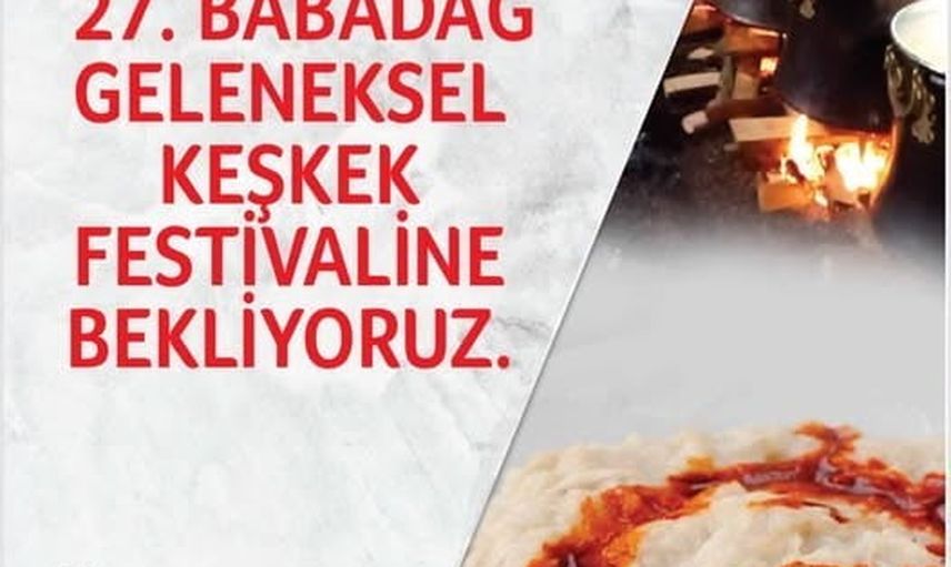 Babadağ'da 27. keşkek festivali için geri sayım