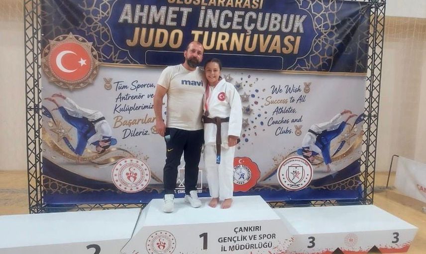Kırklareli'ni gururlandıran judocu Çankırı'da bronz madalya kazandı