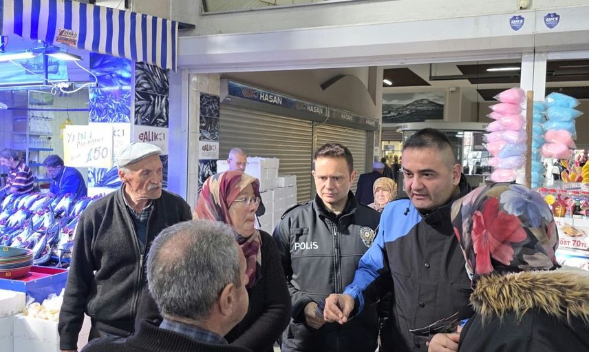 Bozüyük kapalı semt pazarında dolandırıcılık ve güvenlik bilgilendirmesi