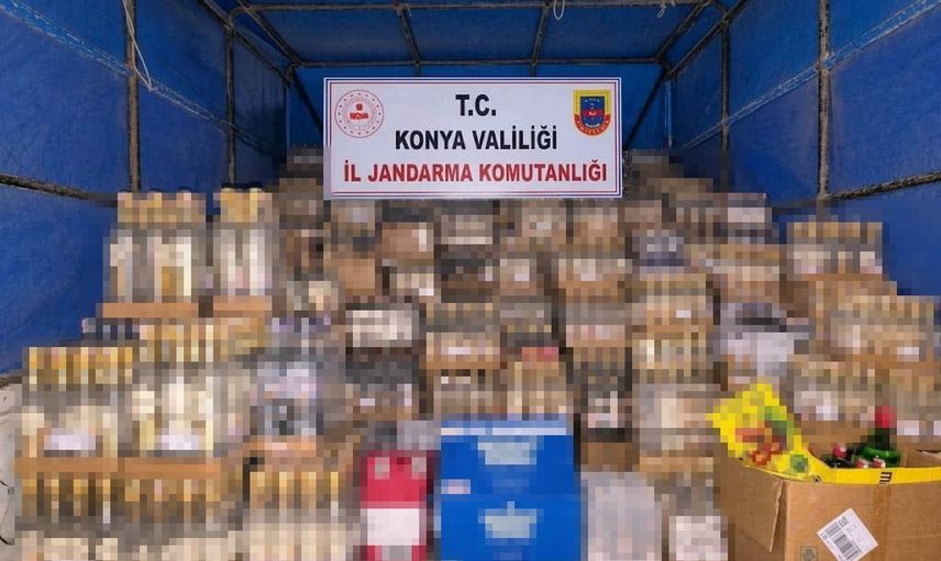Konya'da 15 günde binlerce kaçak sigara ve yüzlerce litre alkol ele geçirildi