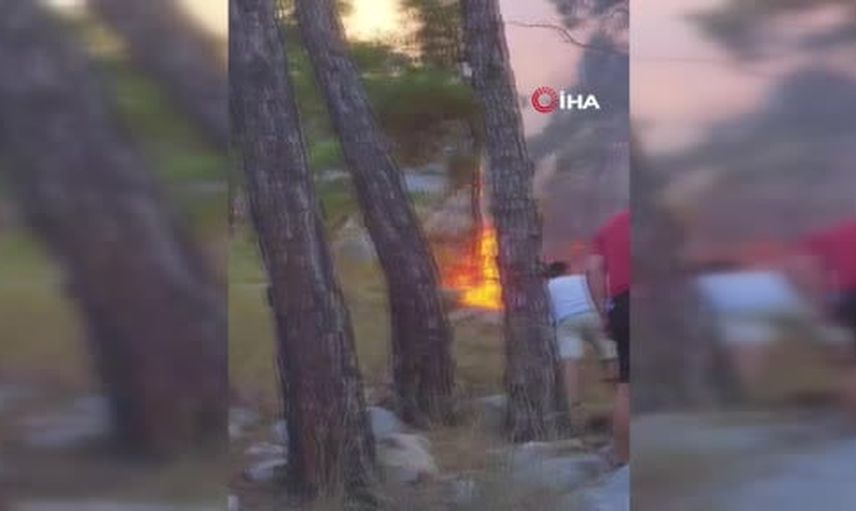 Kemer'de Çıralı mevkiinde orman yangını: havadan ve karadan müdahale sürüyor